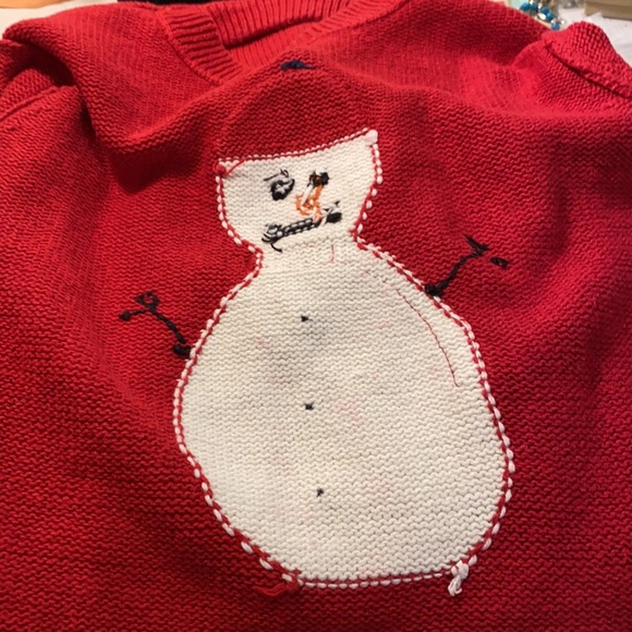 Kids unisex Frost brand red Snowman Sweater - Picture 8 of 9